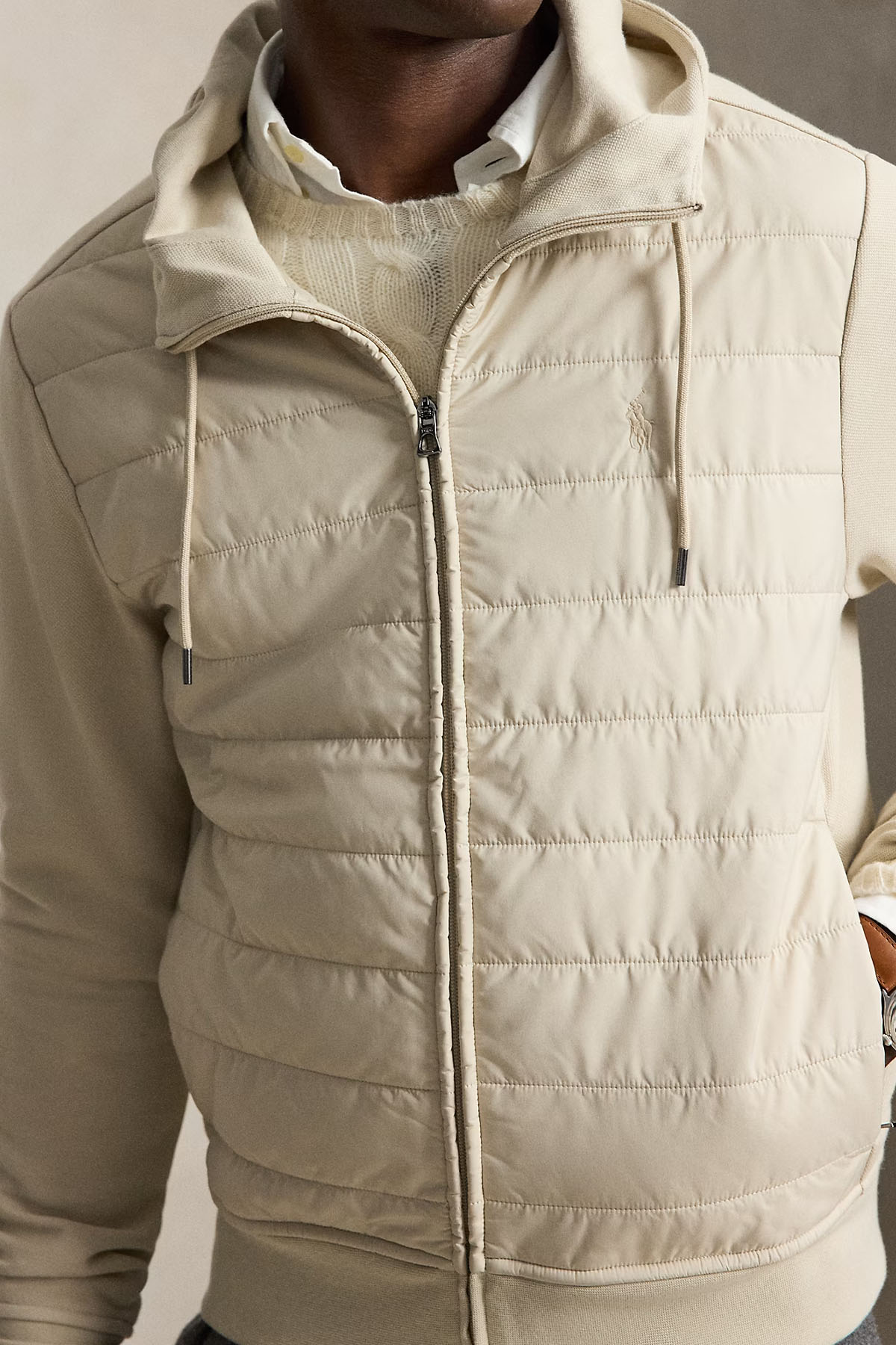 Polo Ralph Lauren Kapüşonlu Puffer Hibrit Ceket