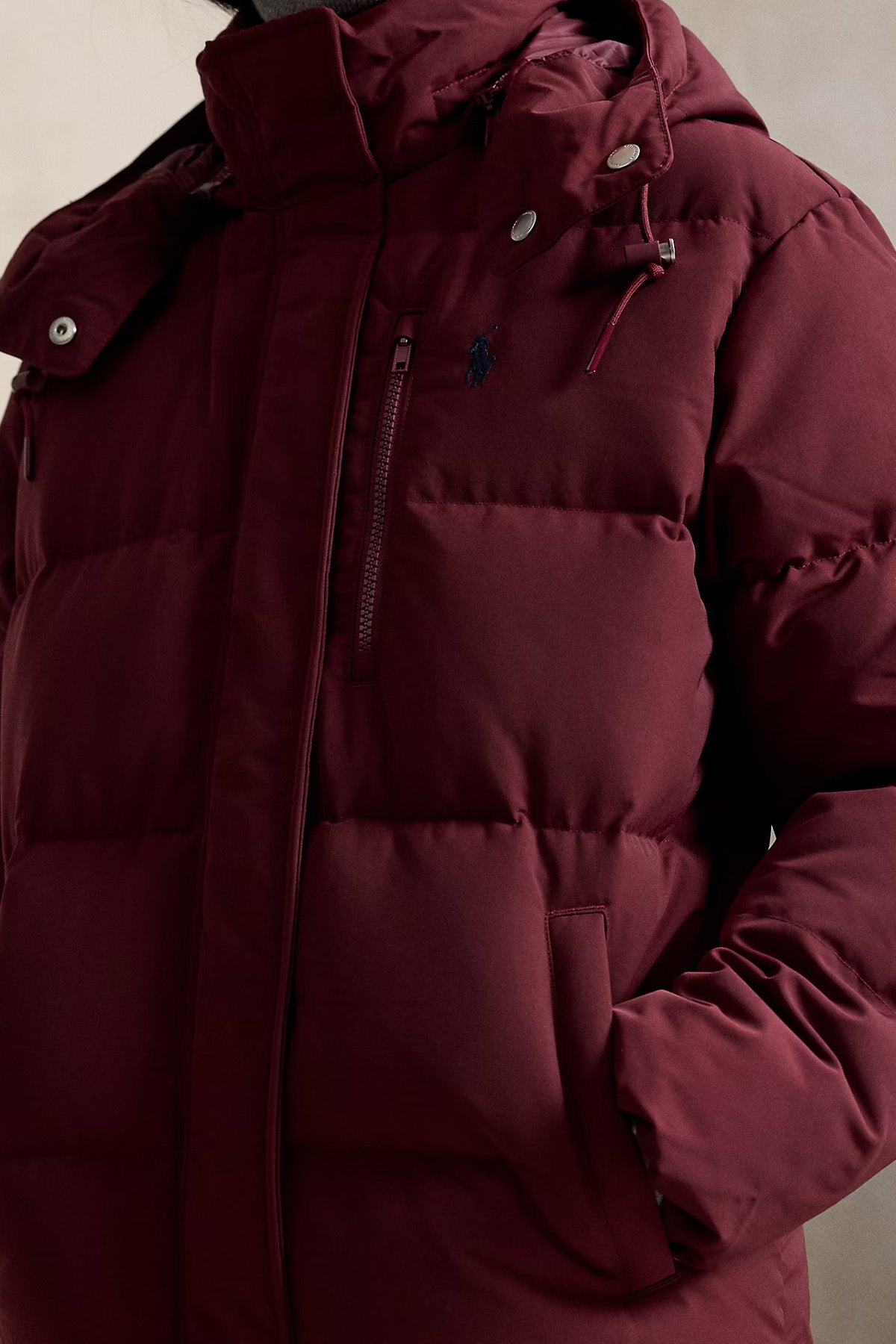 Polo Ralph Lauren Relaxed Fit Kapüşonlu Puffer Mont