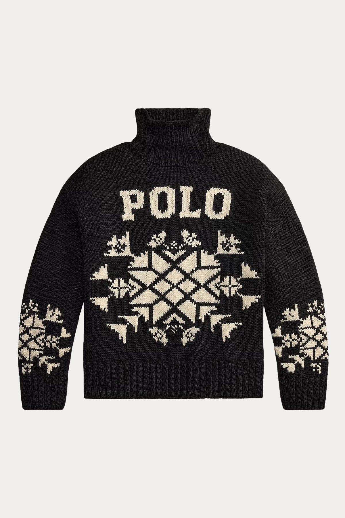 Polo Ralph Lauren Relaxed Fit Balıkçı Yaka Örgü Yün Triko