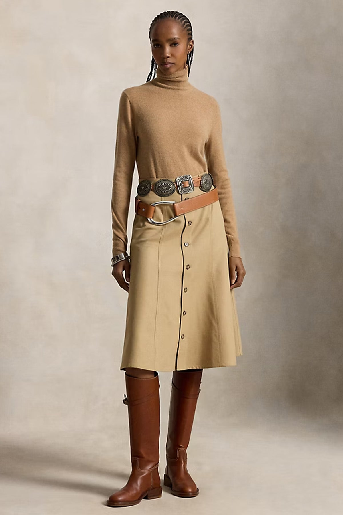 Polo Ralph Lauren Midi Yün Etek