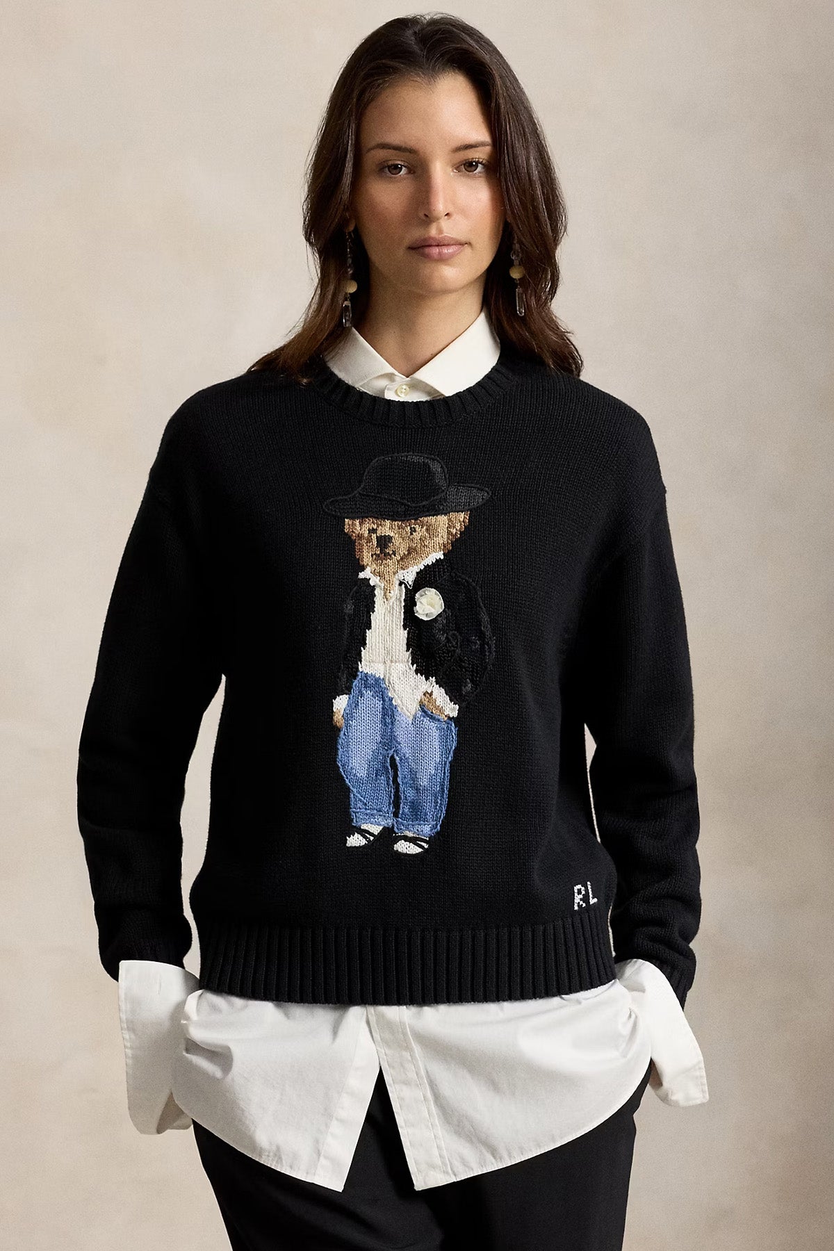 Polo Ralph Lauren Relaxed Fit Polo Bear Örgü Triko