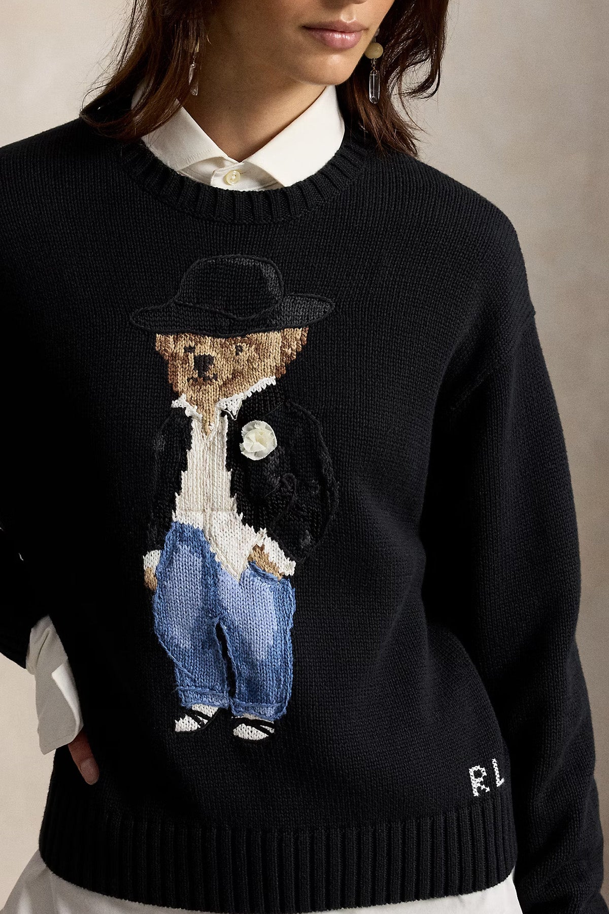 Polo Ralph Lauren Relaxed Fit Polo Bear Örgü Triko