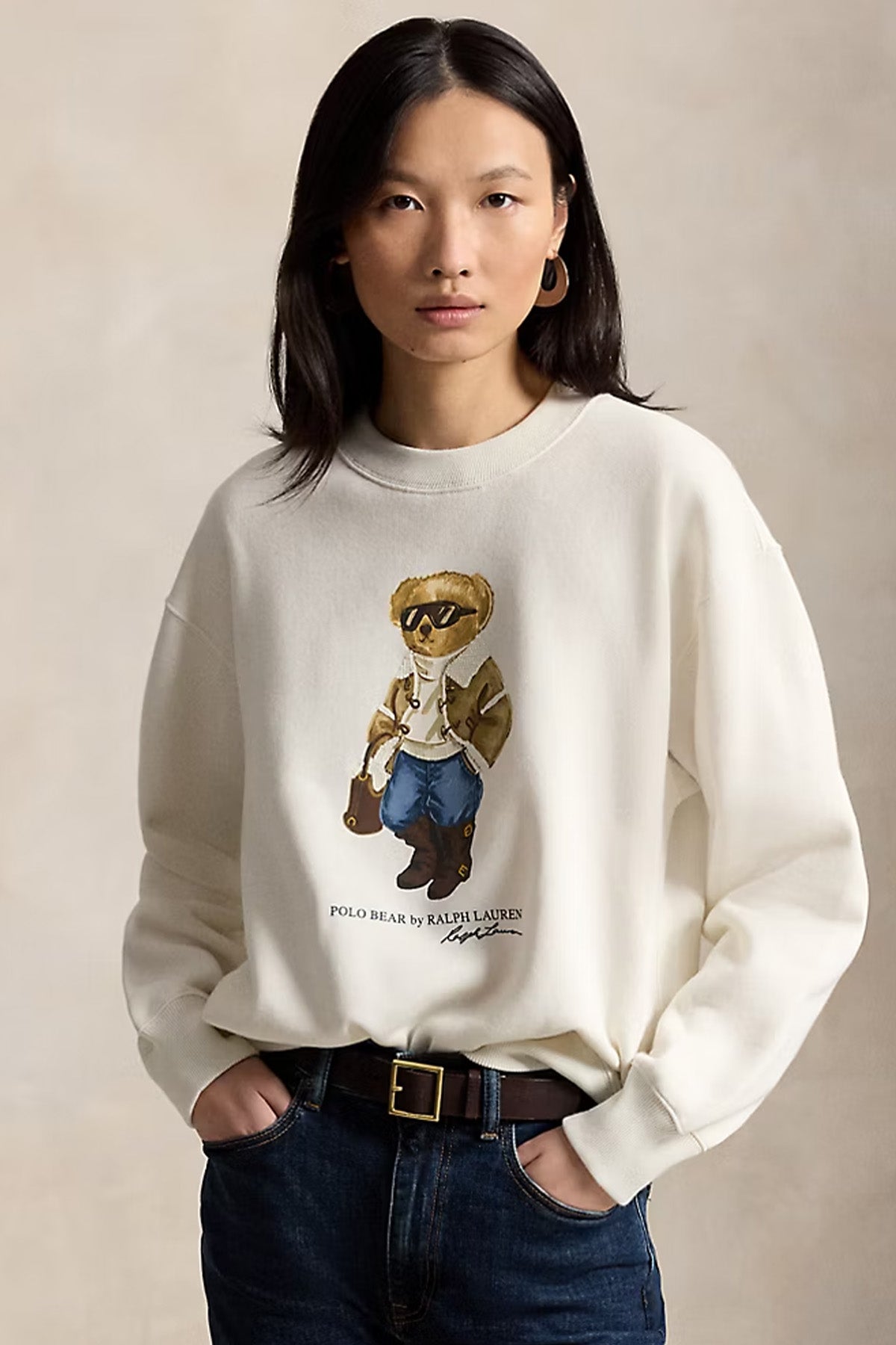 Polo Ralph Lauren Comfort Fit Polo Bear Şardonlu Sweatshirt
