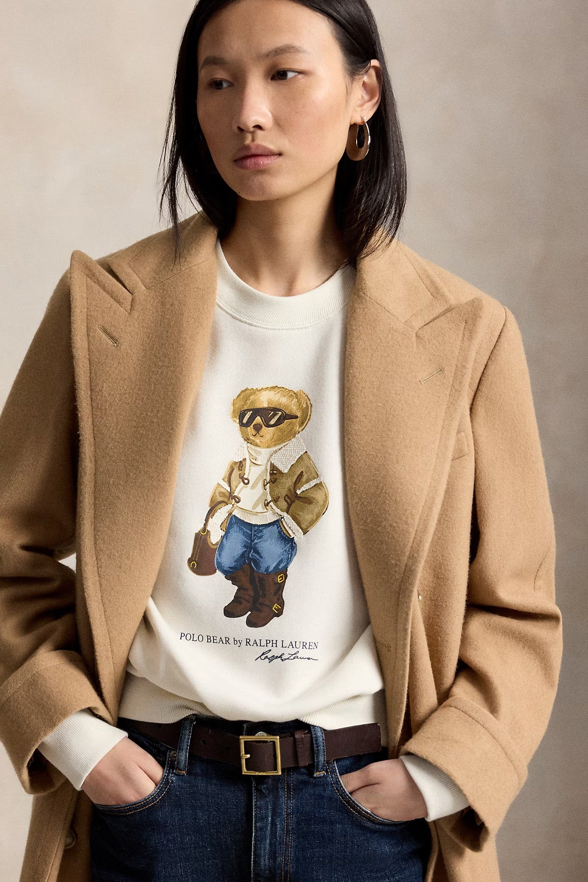 Polo Ralph Lauren Comfort Fit Polo Bear Şardonlu Sweatshirt