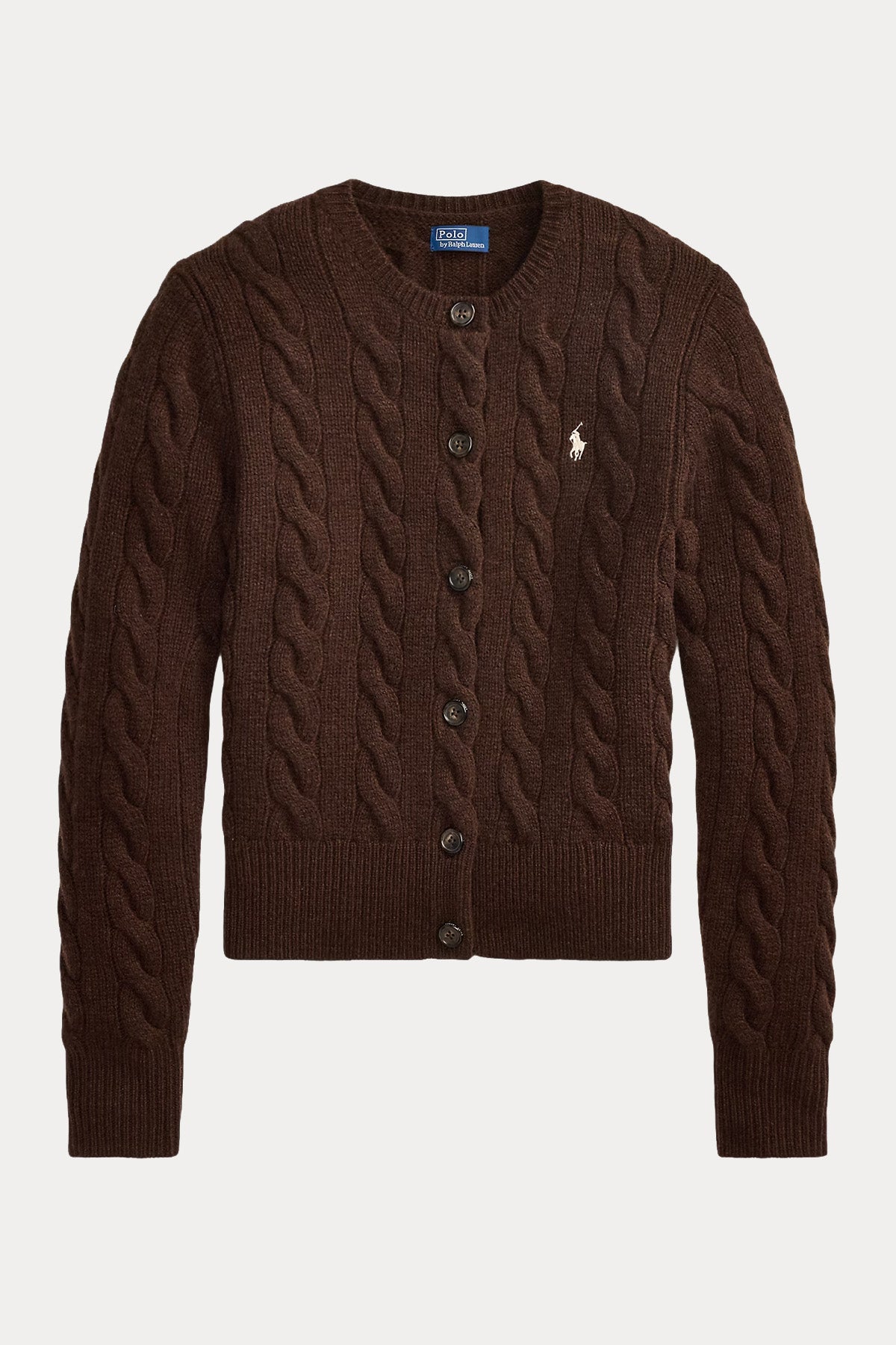 Polo Ralph Lauren Slim Fit Saç Örgü Kaşmir Yün Triko Ceket