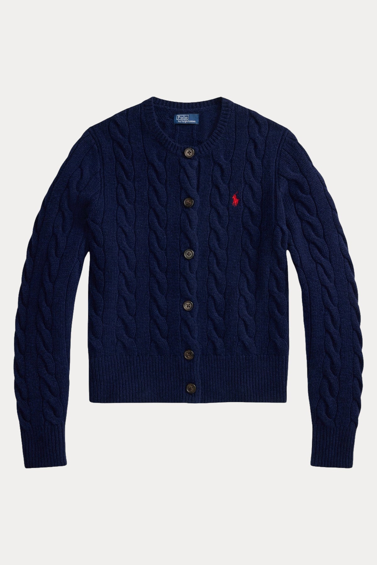 Polo Ralph Lauren Slim Fit Saç Örgü Kaşmir Yün Triko Ceket