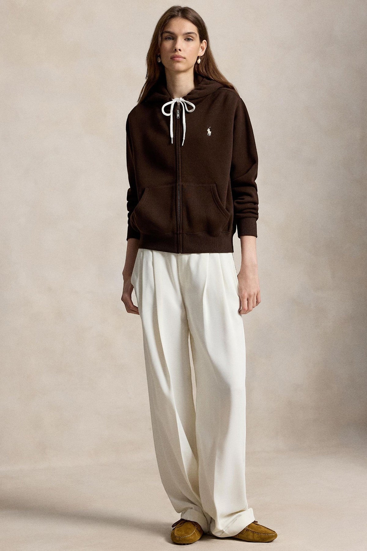 Polo Ralph Lauren Şardonlu Kapüşonlu Sweatshirt Ceket