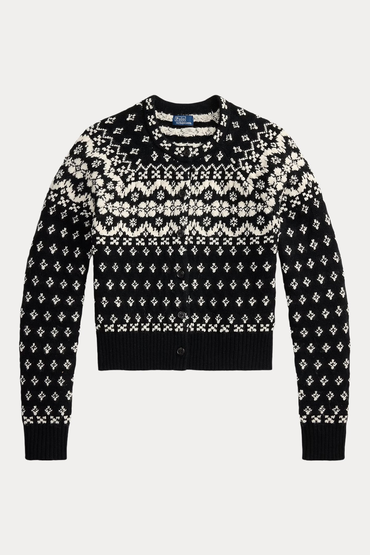 Polo Ralph Lauren Fair Isle Desenli Örgü Yün Triko Ceket