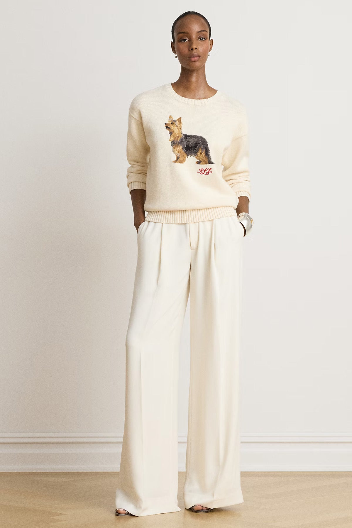 Polo Ralph Lauren Relaxed Fit Evcil Hayvan Temalı Örgü Triko