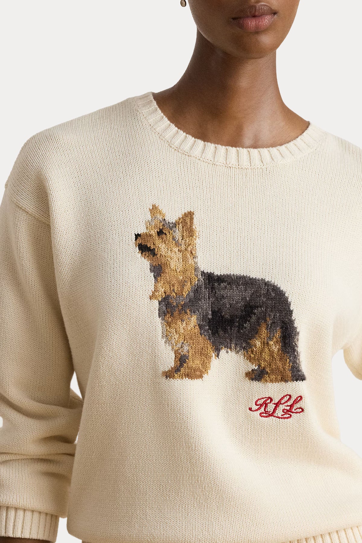 Polo Ralph Lauren Relaxed Fit Evcil Hayvan Temalı Örgü Triko