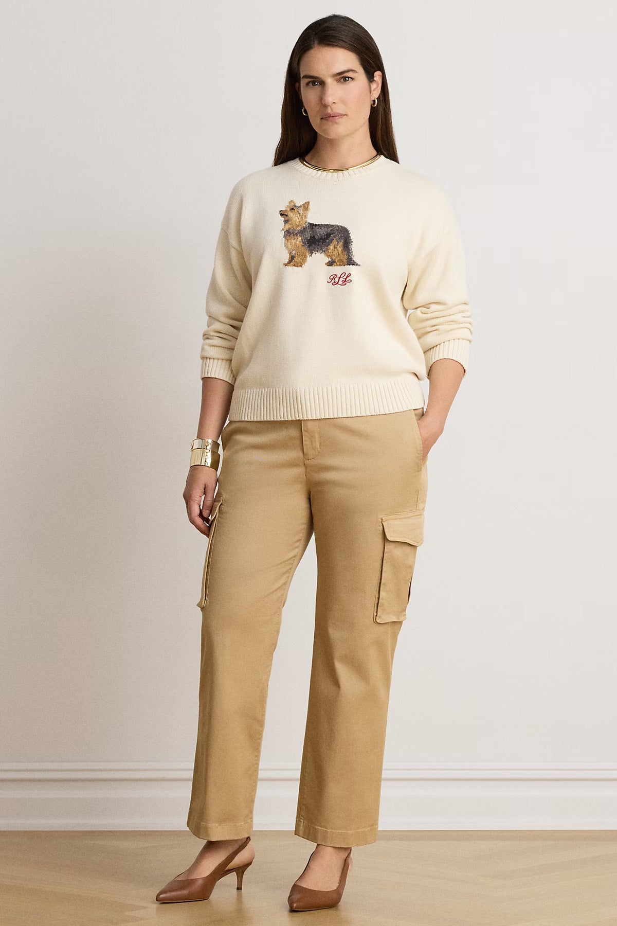 Polo Ralph Lauren Relaxed Fit Evcil Hayvan Temalı Örgü Triko