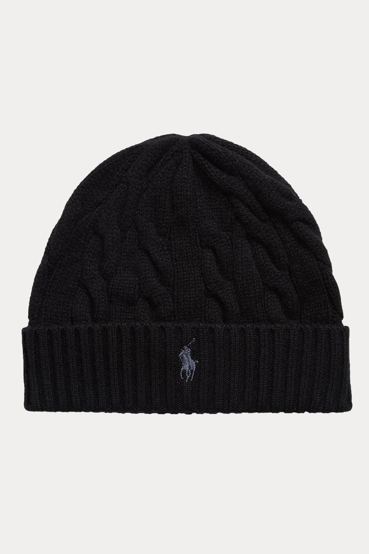 Polo Ralph Lauren Pony Logolu Kaşmir Saç Örgü Yün Bere