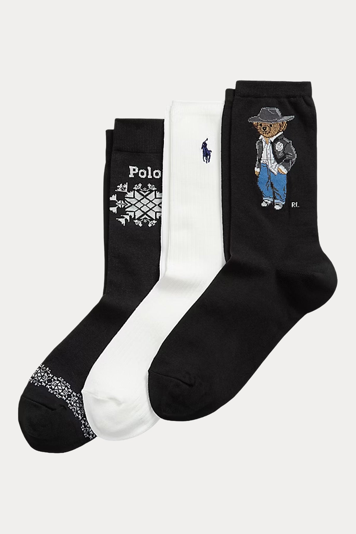 Polo Ralph Lauren 3'lü Paket Polo Bear Çorap