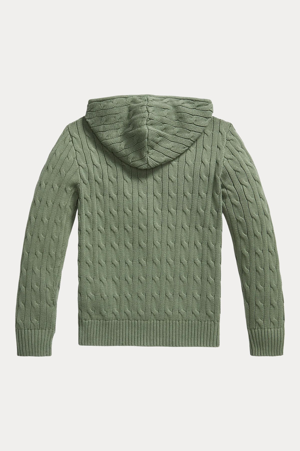 Polo Ralph Lauren Kids L Beden Unisex Çocuk Kapüşonlu Saç Örgü Triko Ceket