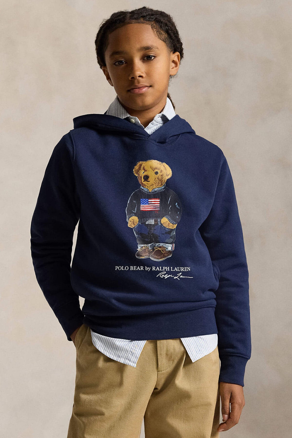 Polo Ralph Lauren Kids S-L Beden Unisex Çocuk Polo Bear Kapüşonlu Sweatshirt
