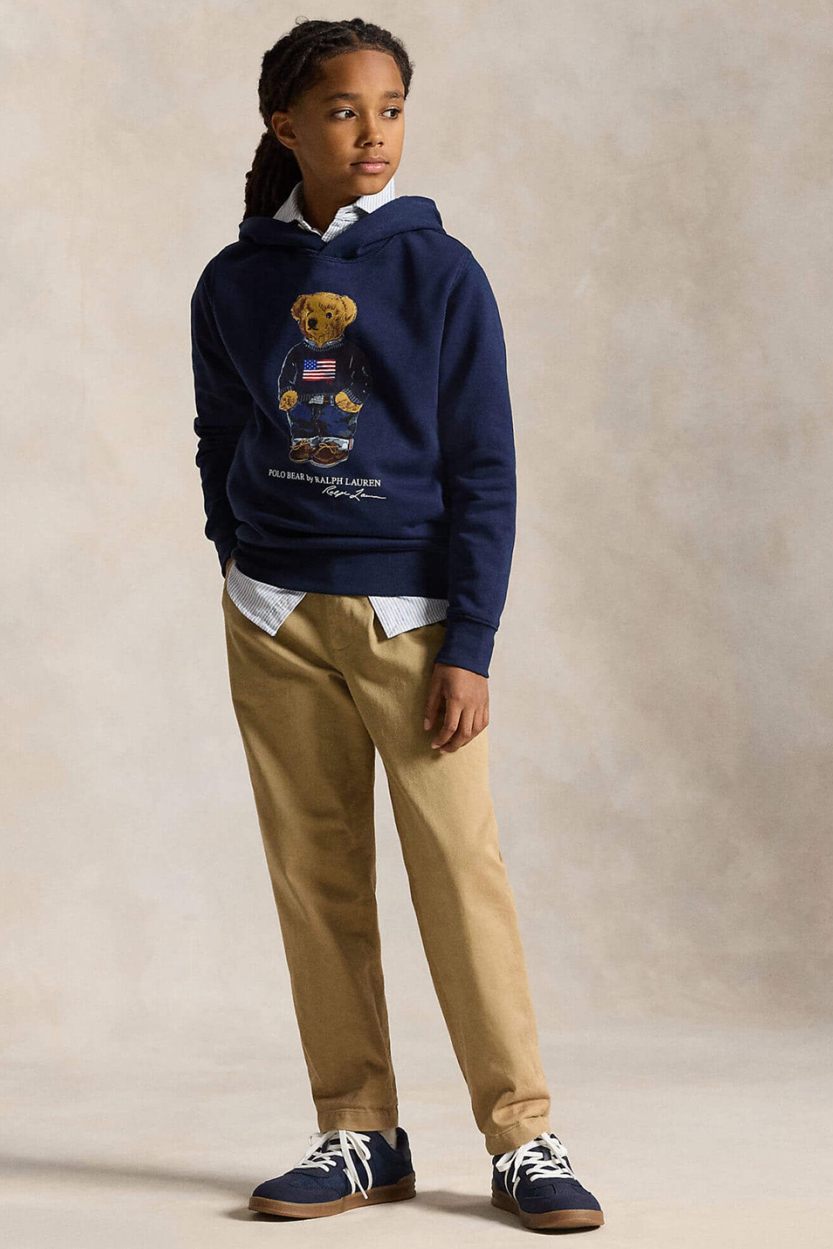 Polo Ralph Lauren Kids S-L Beden Unisex Çocuk Polo Bear Kapüşonlu Sweatshirt