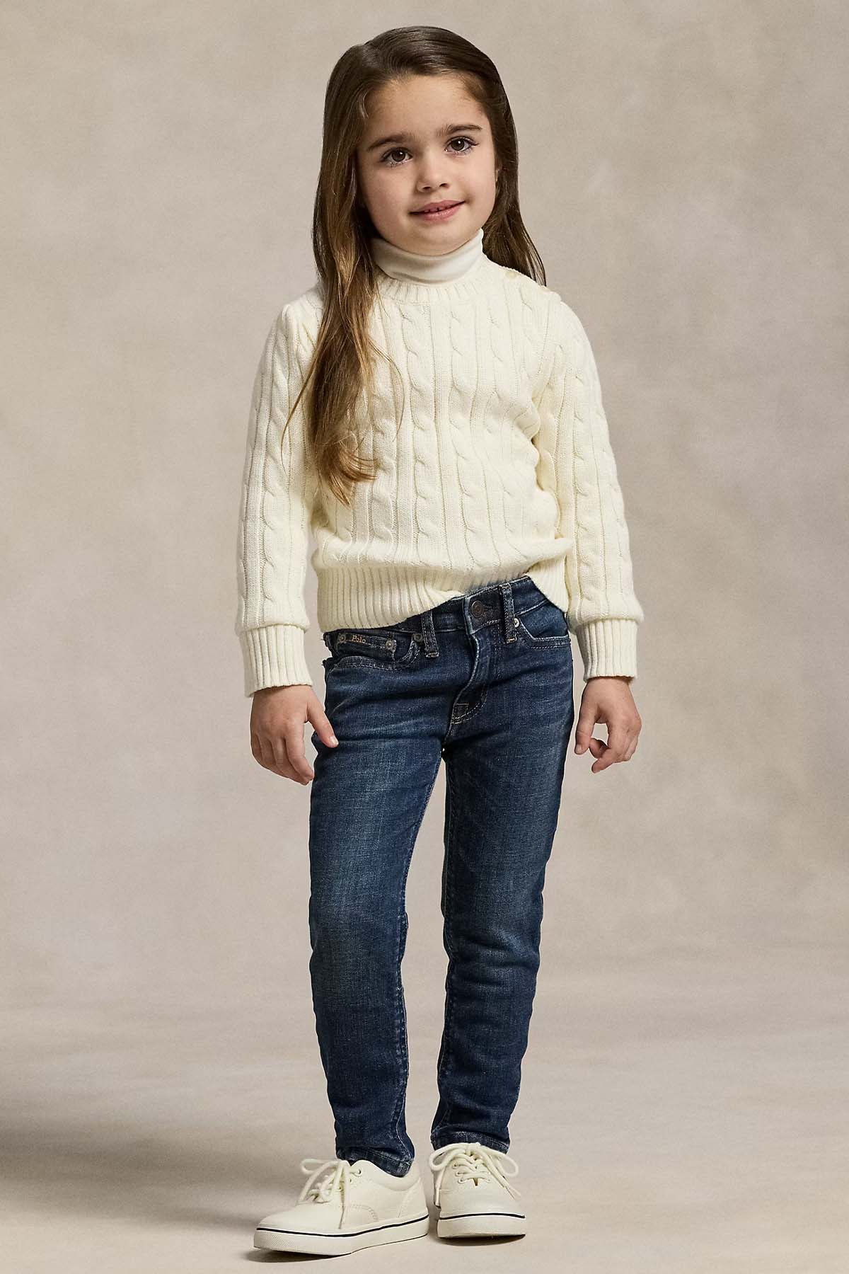 Polo Ralph Lauren Kids 5-6.5 Yaş Kız Çocuk Saç Örgü Triko