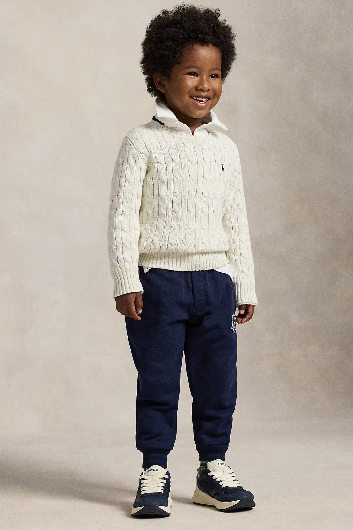 Polo Ralph Lauren Kids 5-7 Yaş Unisex Çocuk Saç Örgü Triko