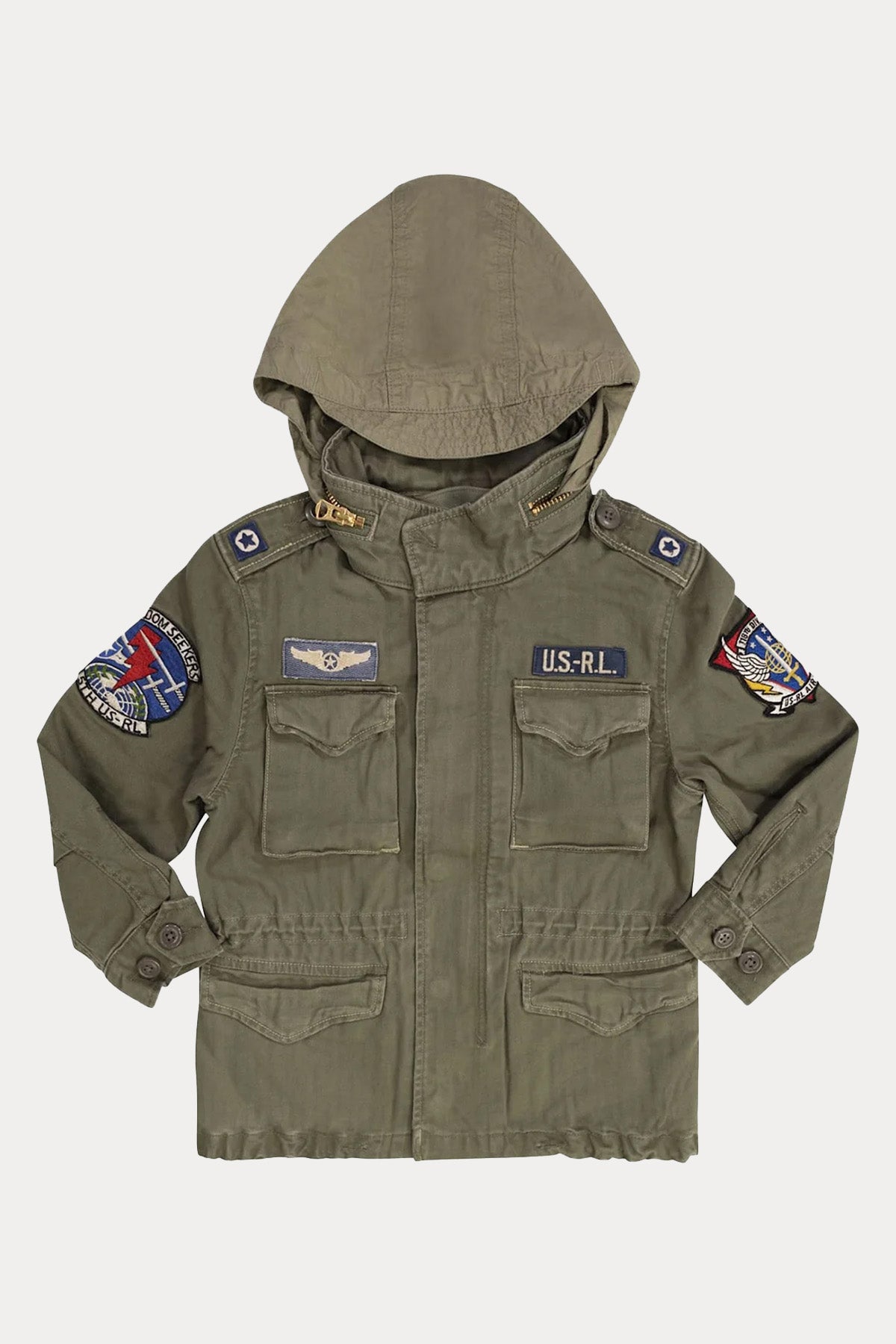 Polo Ralph Lauren Kids 6-7 Yaş Unisex Çocuk Kapüşonlu Safari Ceket