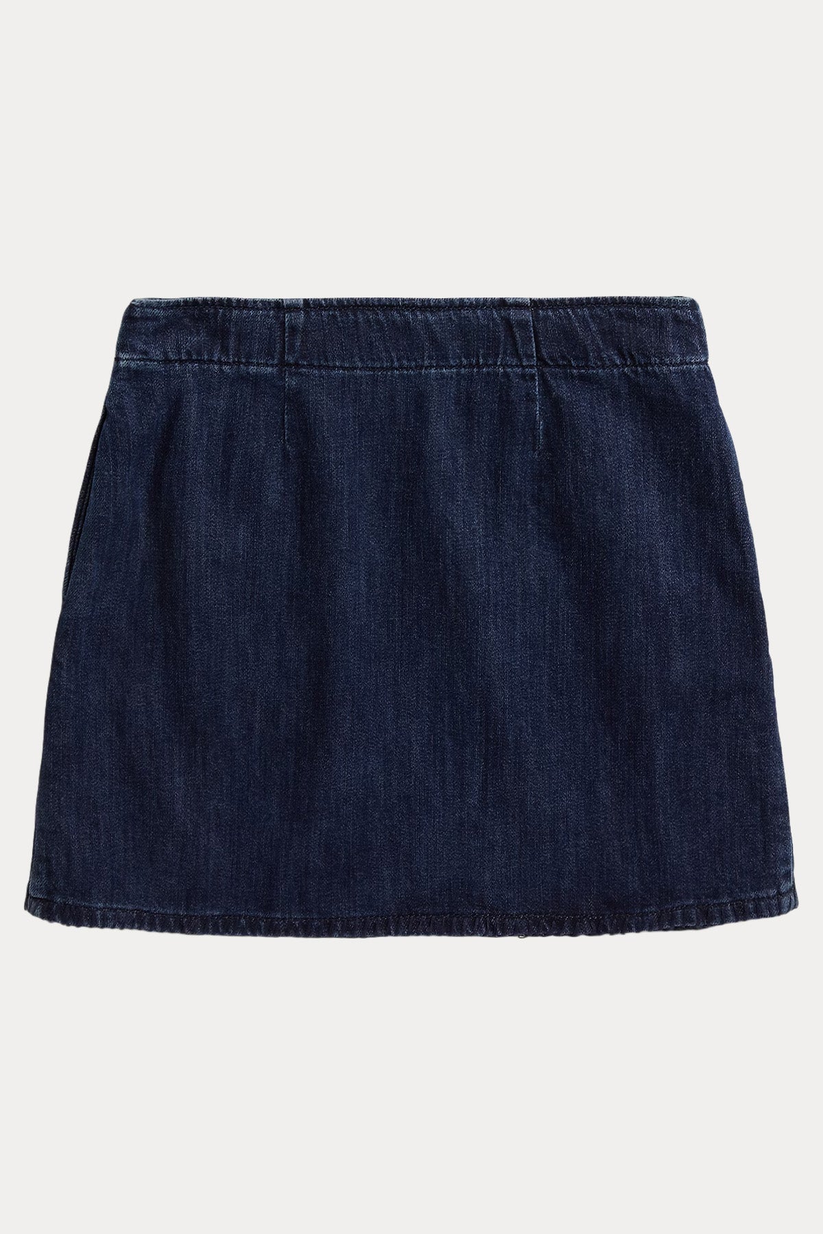 Polo Ralph Lauren Kids 7-8 Yaş Kız Çocuk Kruvaze Mini Denim Etek