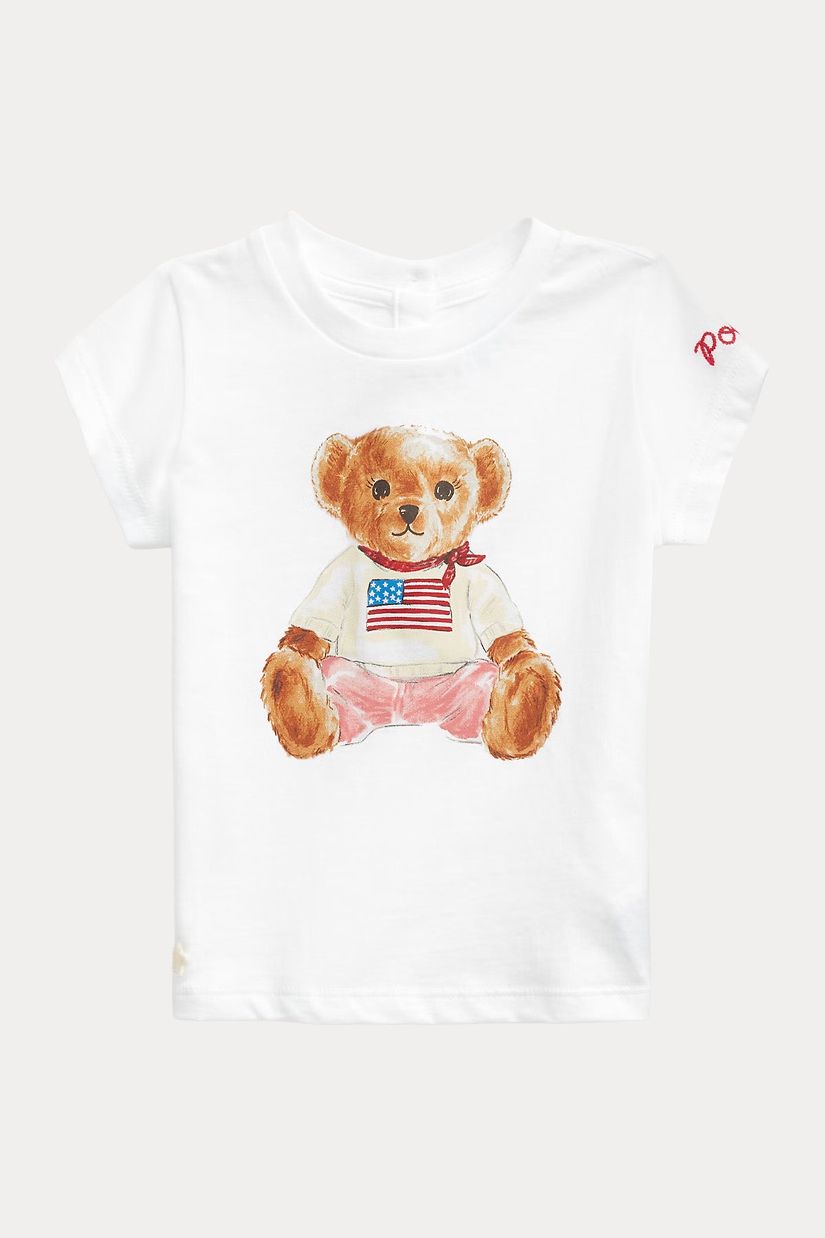 Polo Ralph Lauren Kids 18-24 Aylık Kız Bebek Polo Bear T-shirt