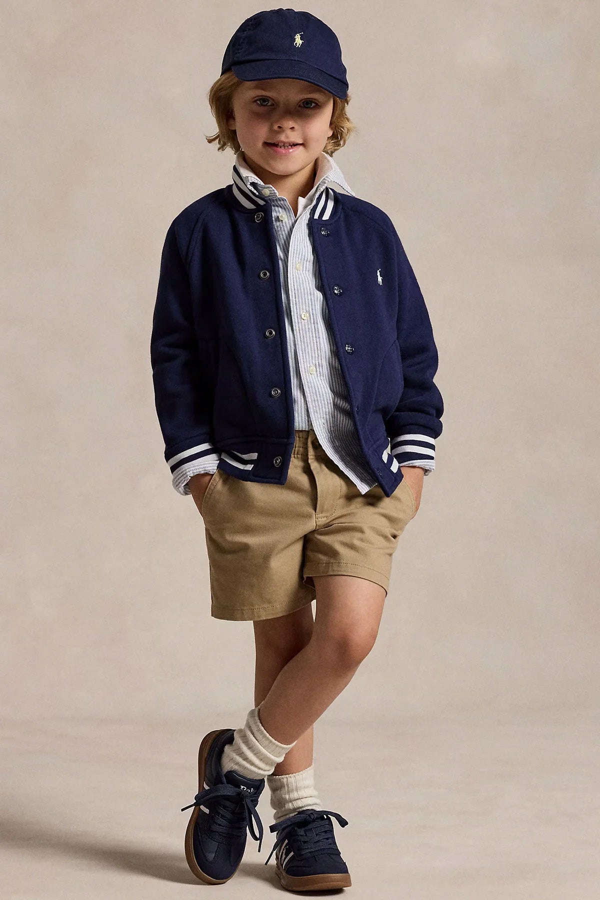 Polo Ralph Lauren Kids 4-6 Yaş Erkek Çocuk Pilot Yaka Şardonlu Bomber Ceket