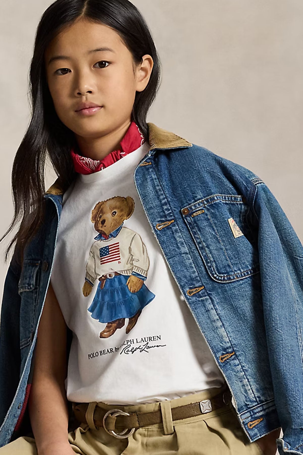 Polo Ralph Lauren Kids S-L Beden Kız Çocuk Polo Bear T-shirt