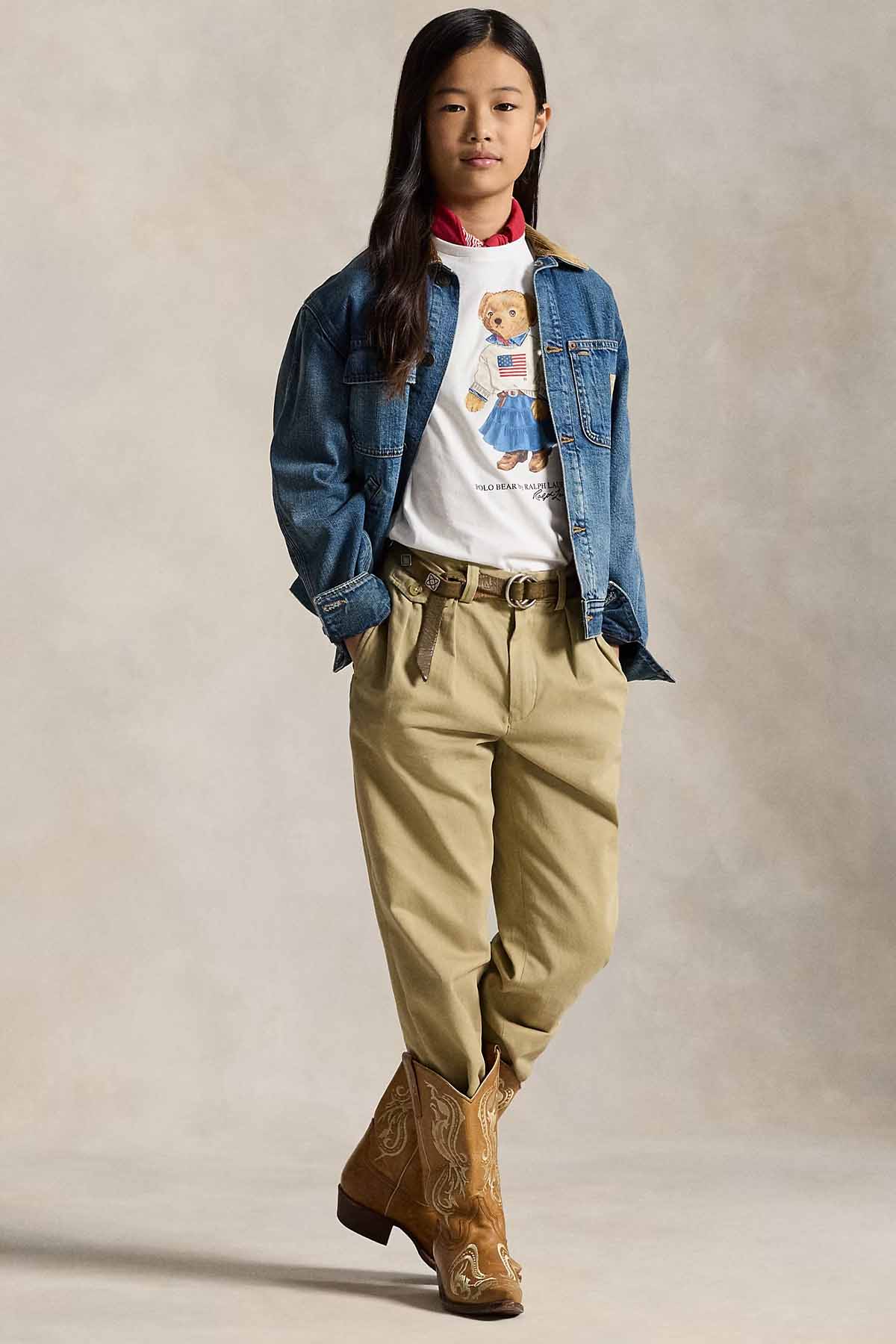 Polo Ralph Lauren Kids S-L Beden Kız Çocuk Polo Bear T-shirt