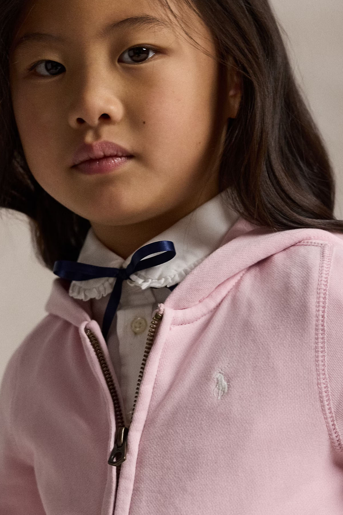 Polo Ralph Lauren Kids 3-5 Yaş Kız Çocuk Şardonlu Kapüşonlu Sweatshirt Ceket