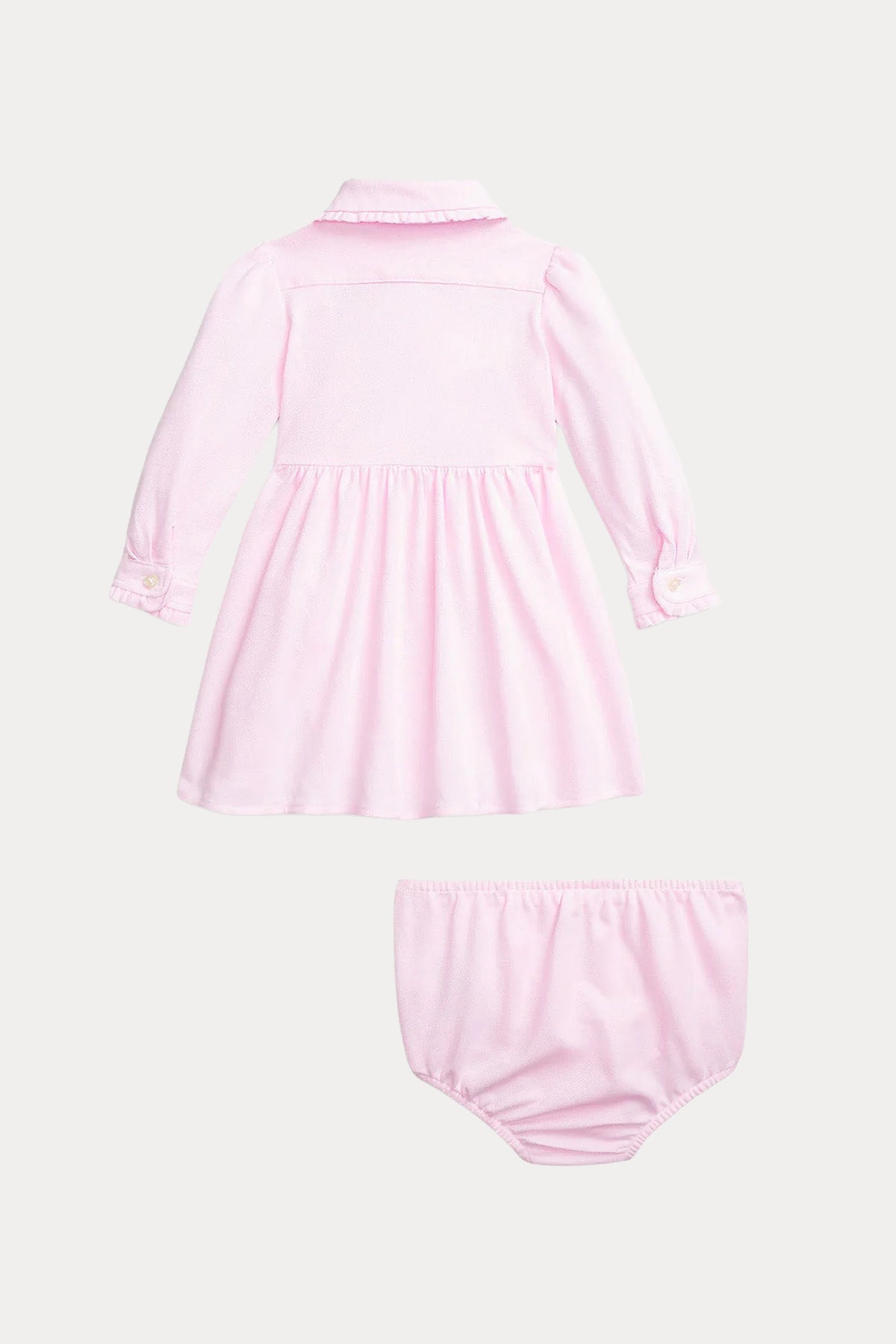 Polo Ralph Lauren Kids 12-18 Aylık Kız Bebek Şortlu Gömlek Elbise