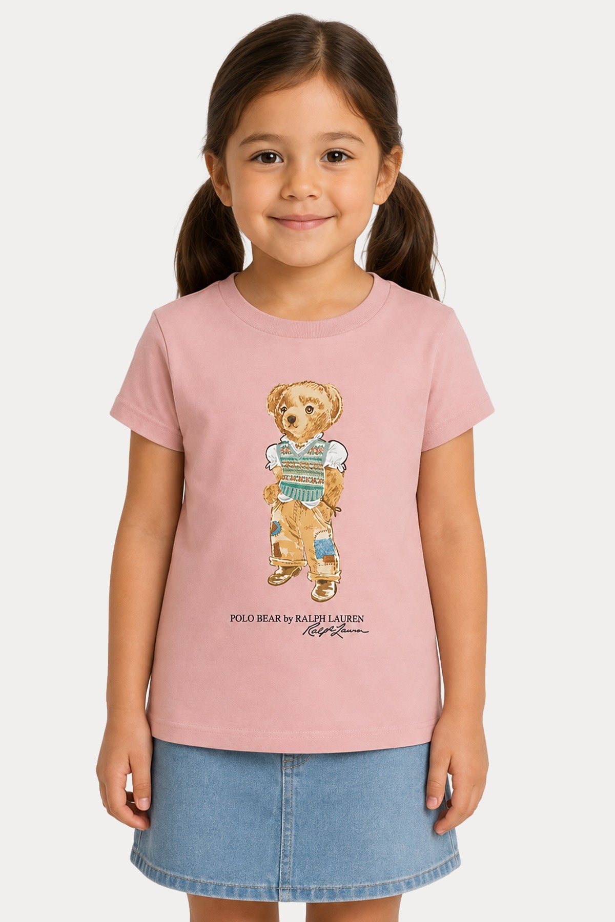 Polo Ralph Lauren Kids 3-5 Yaş Kız Çocuk Polo Bear T-shirt