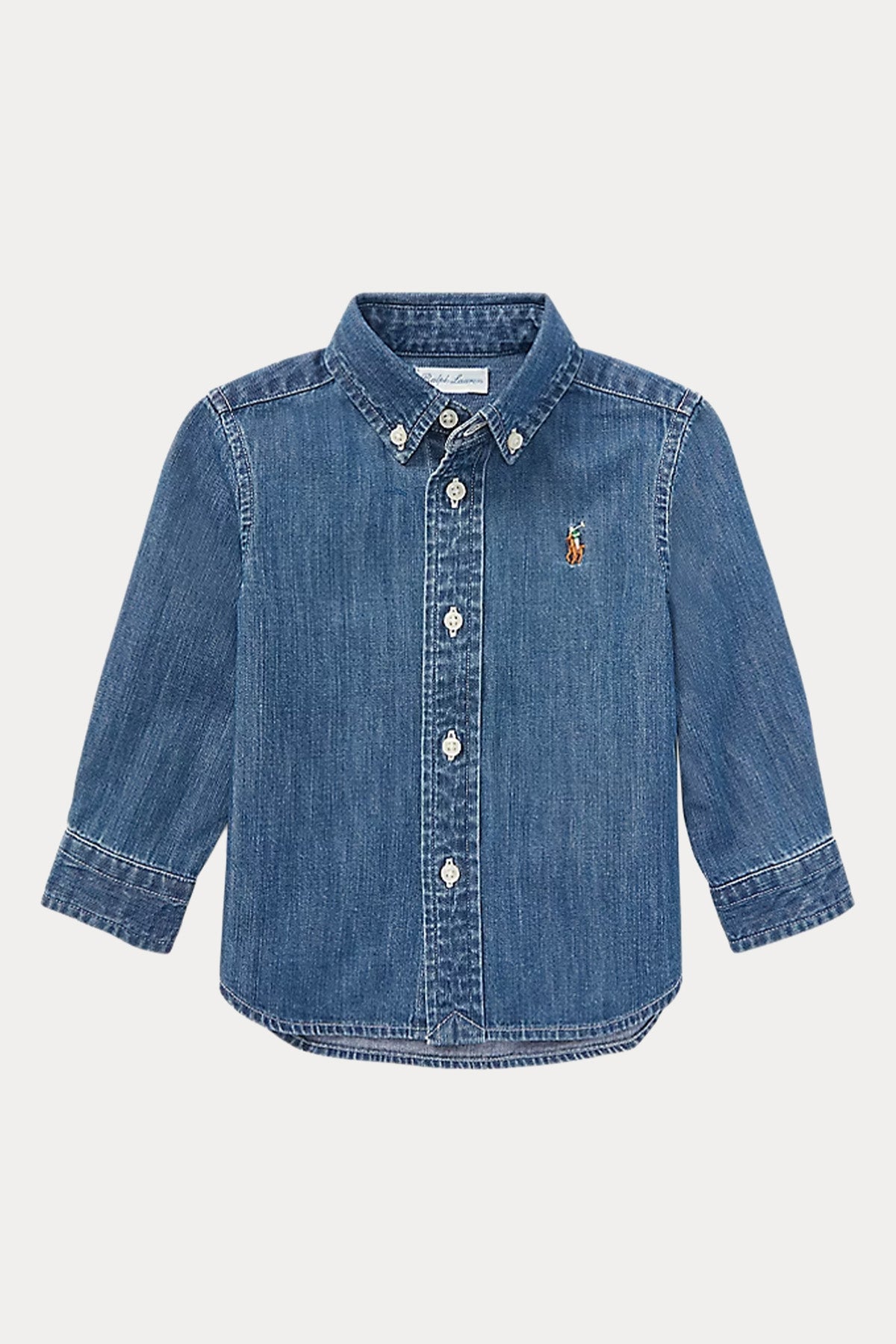 Polo Ralph Lauren Kids 18-24 Aylık Erkek Bebek Denim Gömlek