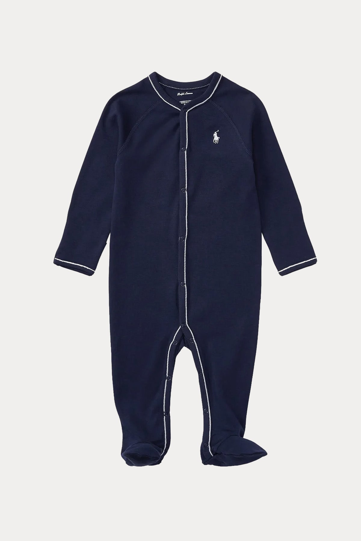 Polo Ralph Lauren Kids Yeni Doğan-3 Aylık Erkek Bebek Pony Logolu Tulum