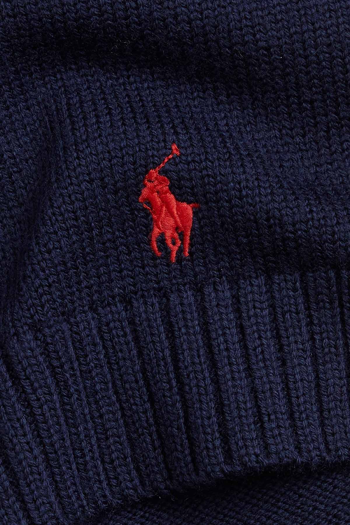 Polo Ralph Lauren Kids S-XL Beden Unisex Çocuk İnce Örgü Yün Atkı