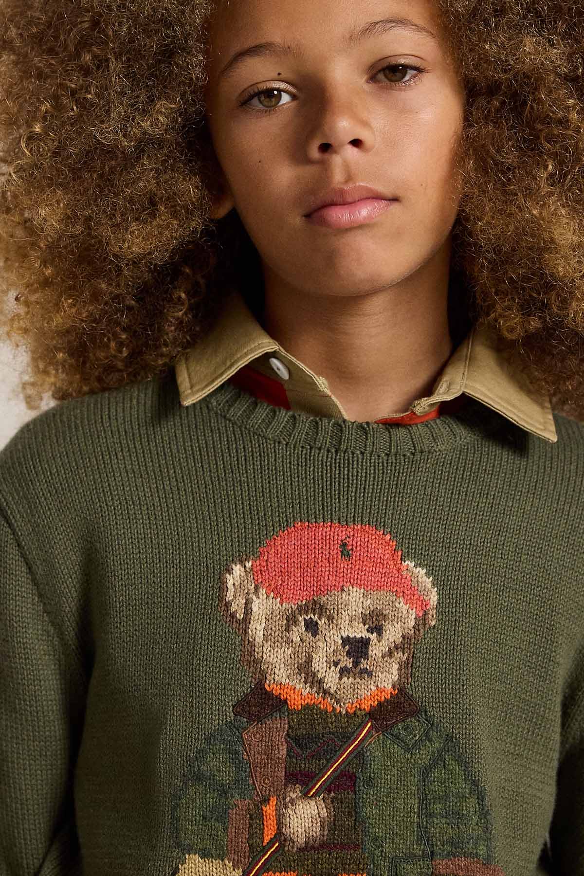 Polo Ralph Lauren Kids S Beden Unisex Çocuk Polo Bear Örgü Triko