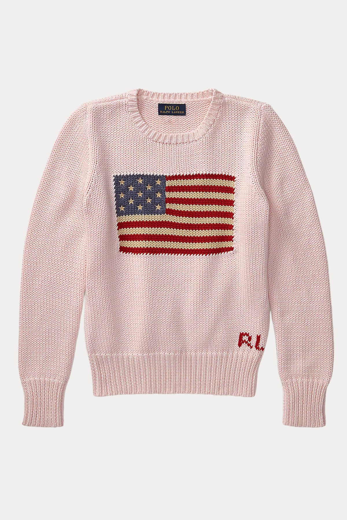 Polo Ralph Lauren Kids S-M Beden Kız Çocuk Bayrak Temalı Örgü Triko