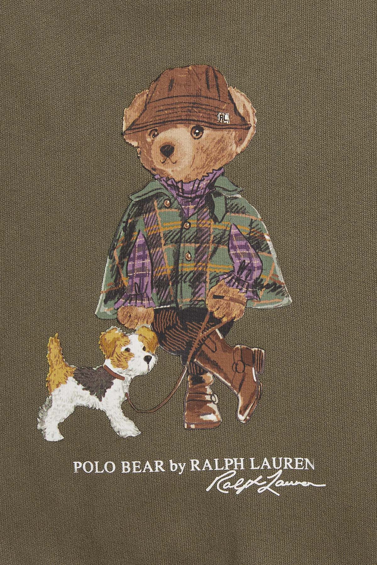 Polo Ralph Lauren Kids 5-6 Yaş Kız Çocuk Polo Bear Şardonlu Sweatshirt
