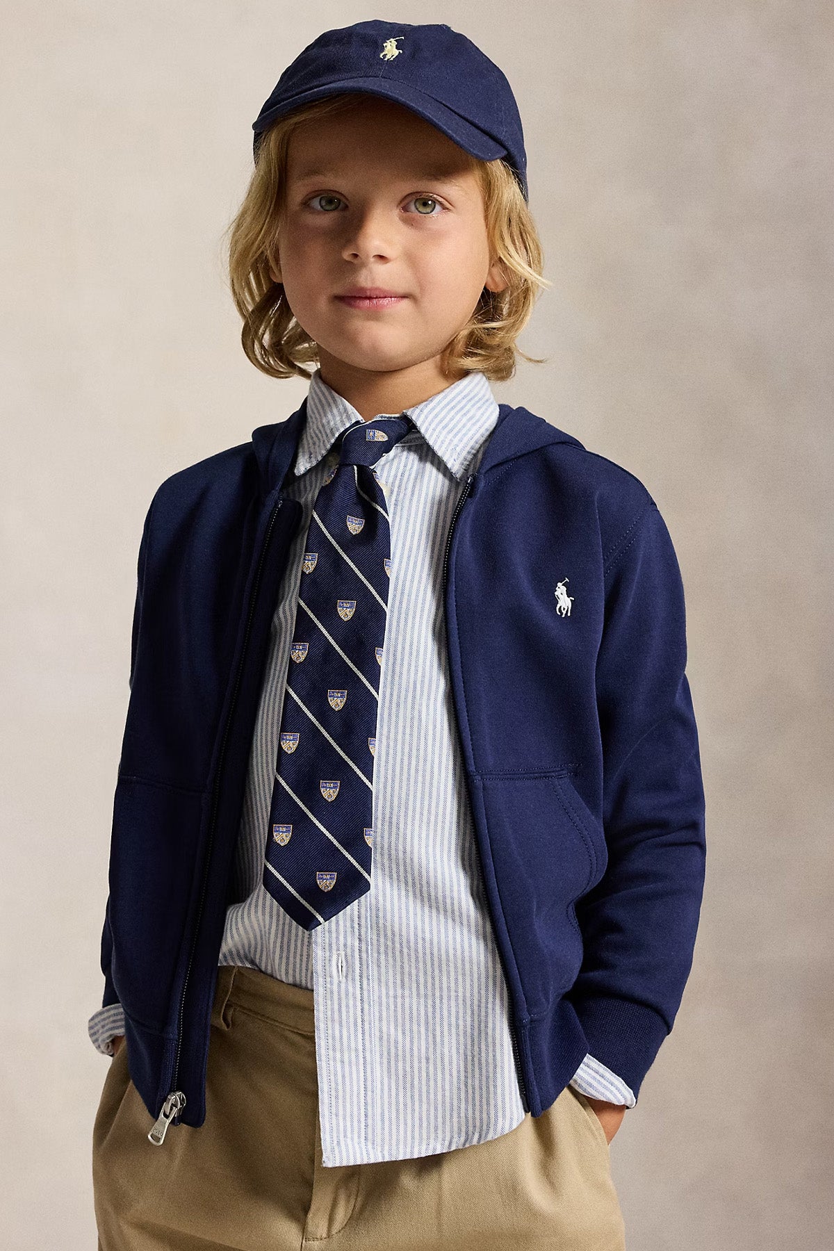 Polo Ralph Lauren Kids 4-5 Yaş Unisex Çocuk Kapüşonlu Sweatshirt Ceket