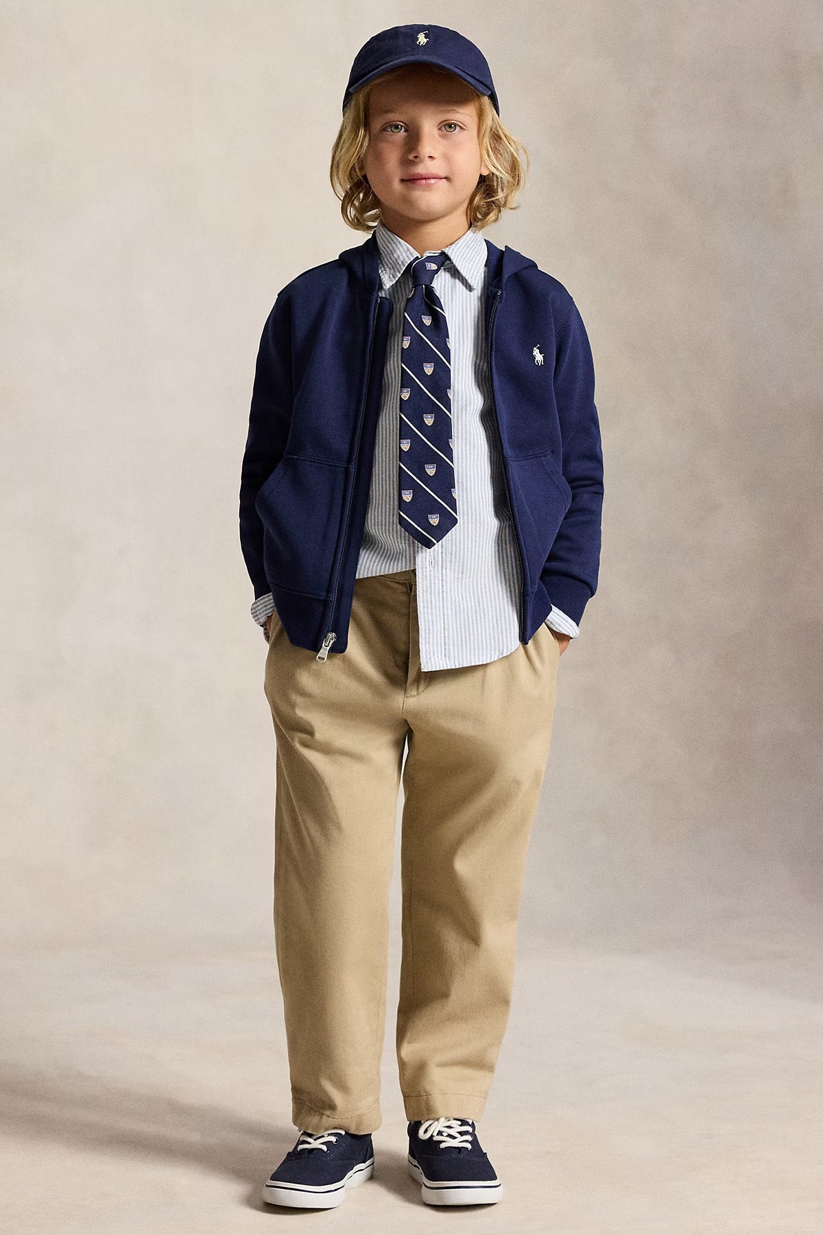 Polo Ralph Lauren Kids 4-5 Yaş Unisex Çocuk Kapüşonlu Sweatshirt Ceket
