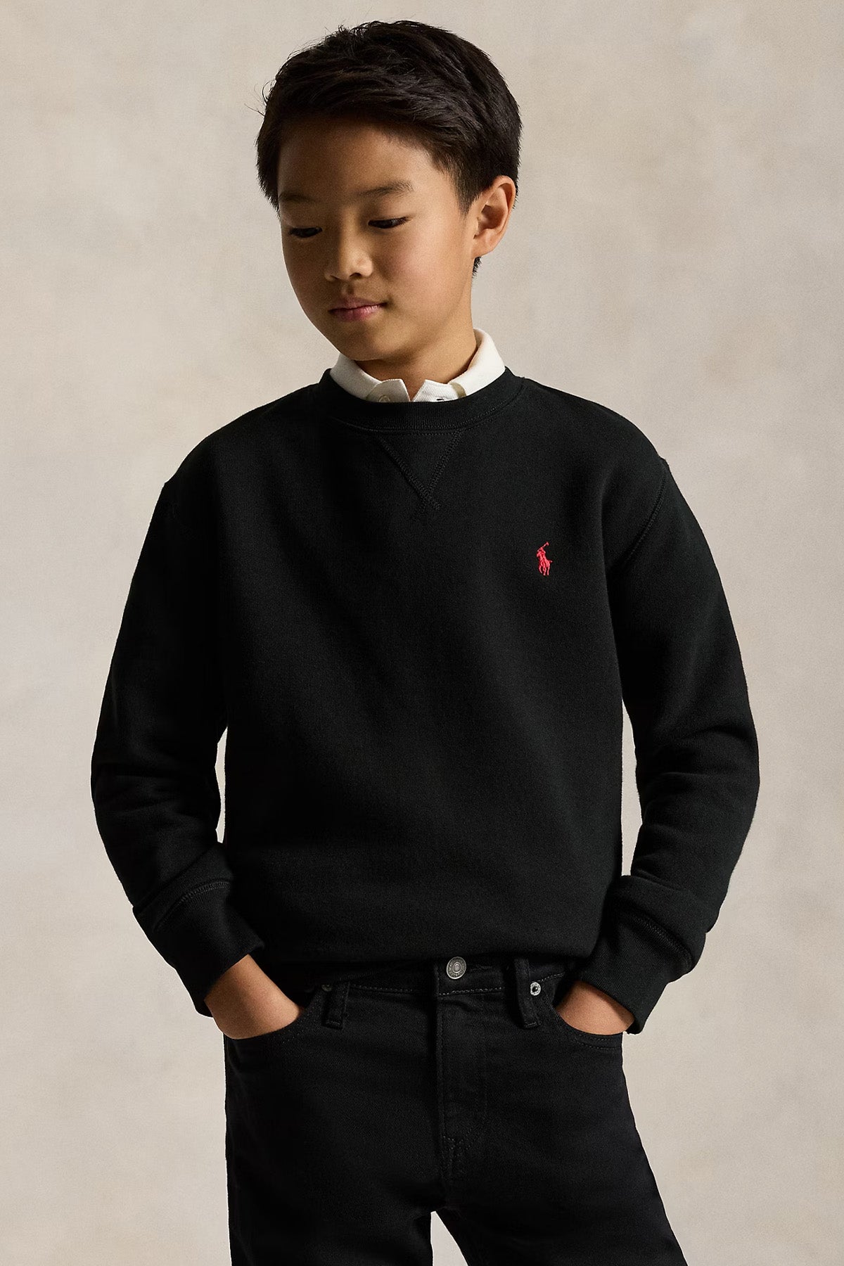 Polo Ralph Lauren Kids S-L Beden Unisex Çocuk Şardonlu Sweatshirt