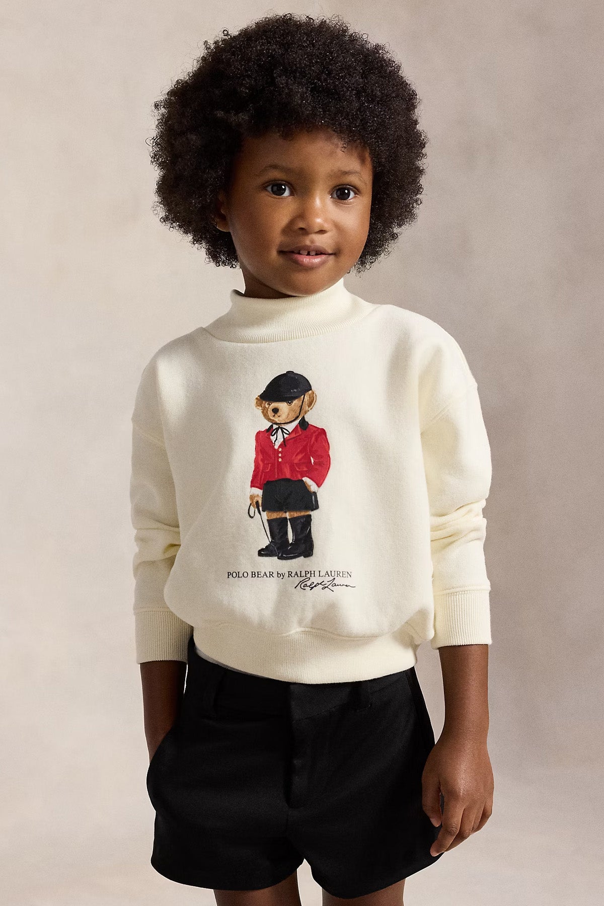 Polo Ralph Lauren Kids 3-6 Yaş Kız Çocuk Polo Bear Şardonlu Sweatshirt
