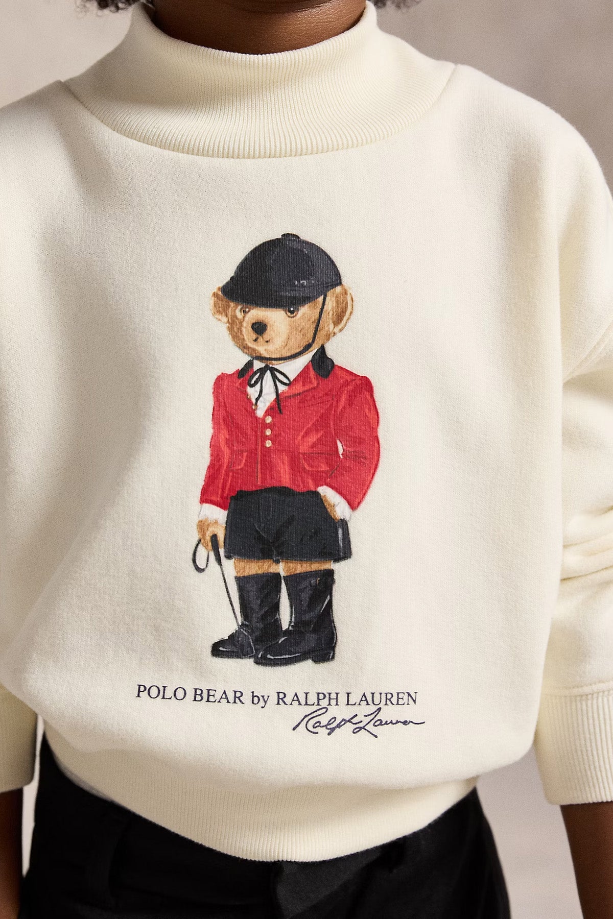 Polo Ralph Lauren Kids 3-6 Yaş Kız Çocuk Polo Bear Şardonlu Sweatshirt