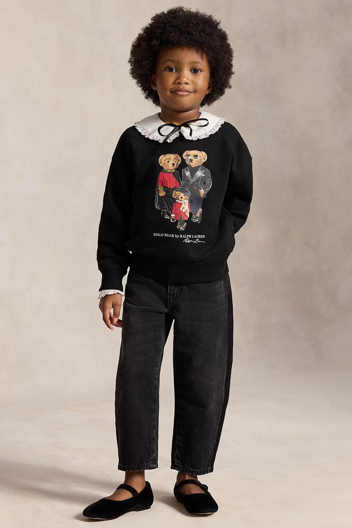 Polo Ralph Lauren Kids 3-6 Yaş Unisex Çocuk Polo Bear Şardonlu Sweatshirt