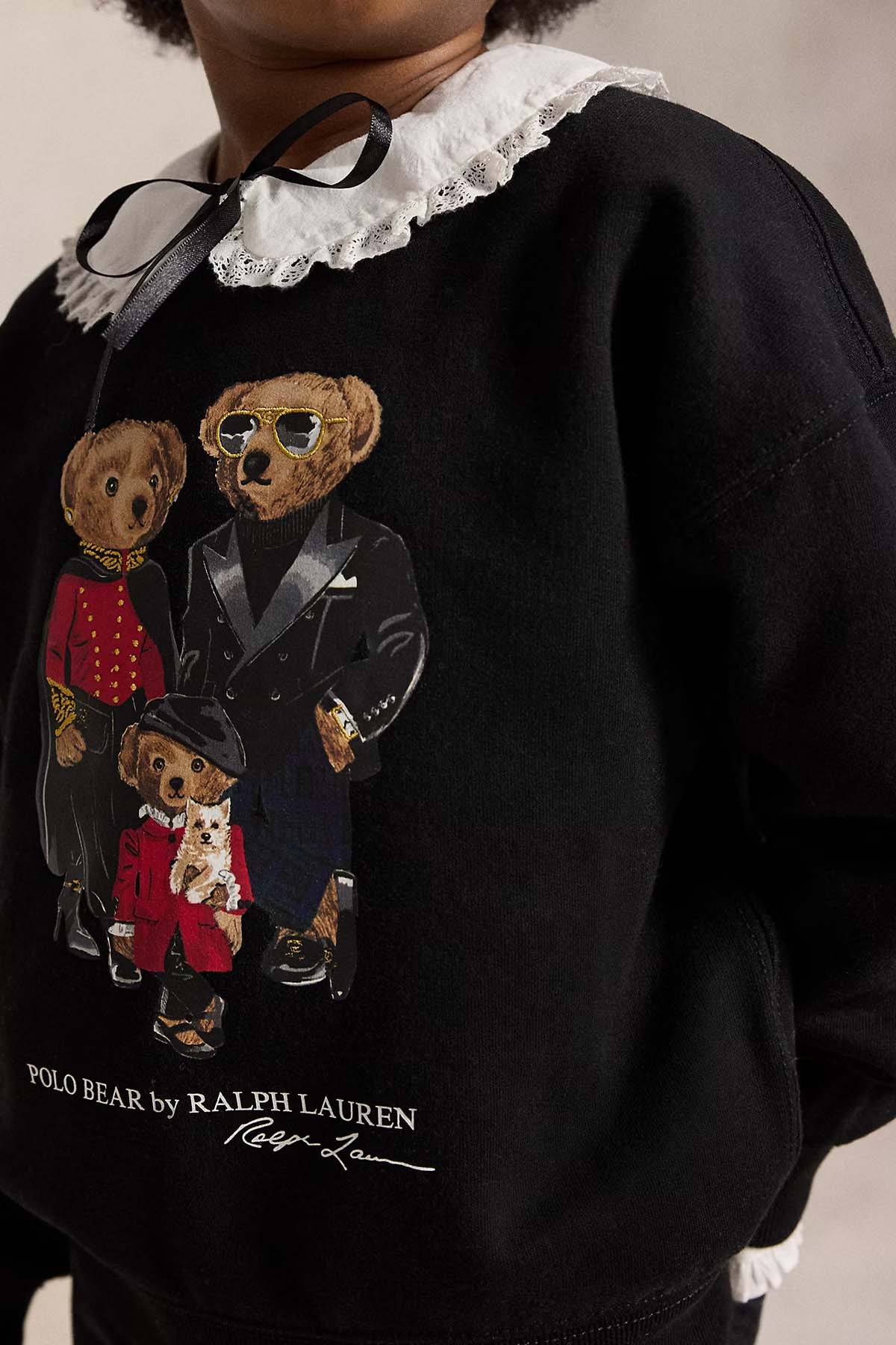 Polo Ralph Lauren Kids 3-6 Yaş Unisex Çocuk Polo Bear Şardonlu Sweatshirt