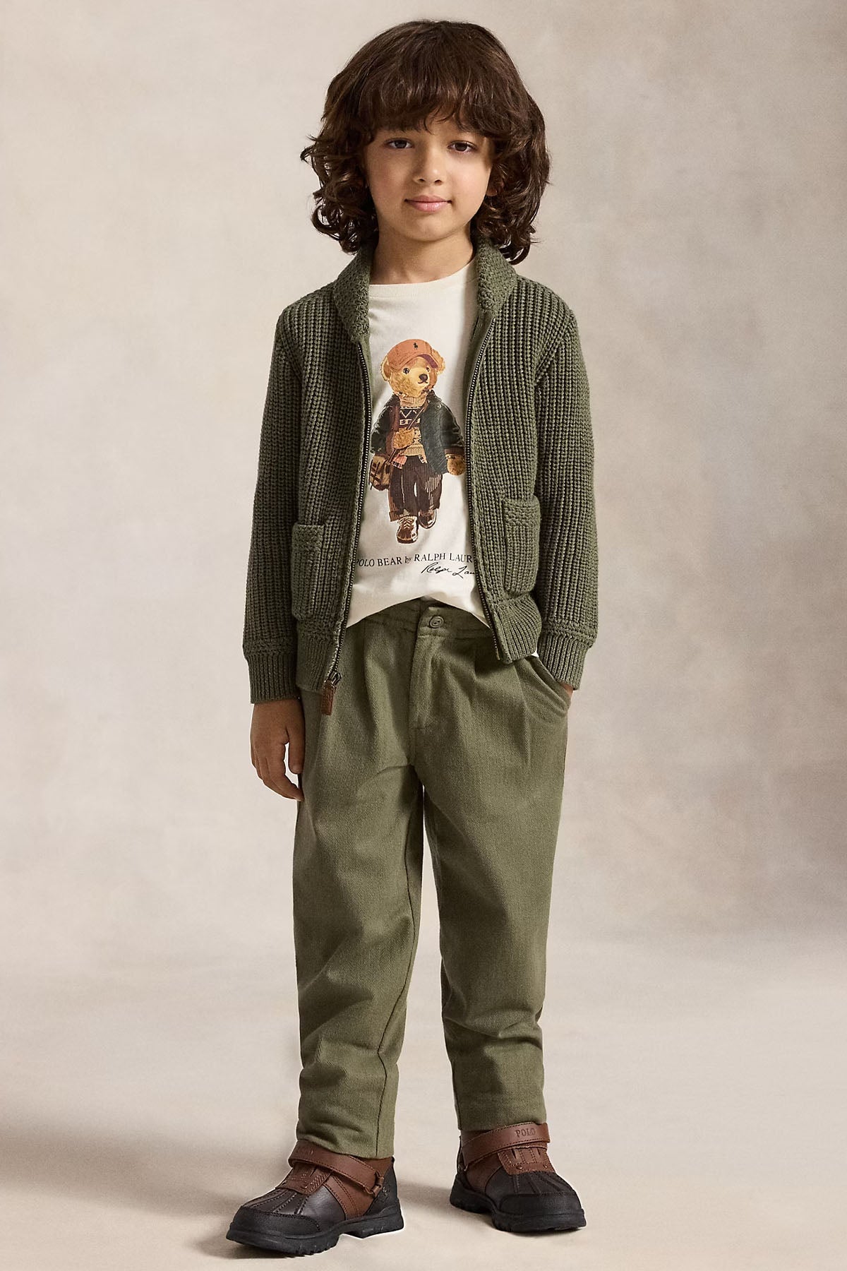 Polo Ralph Lauren Kids 3-7 Yaş Unisex Çocuk Polo Bear T-shirt
