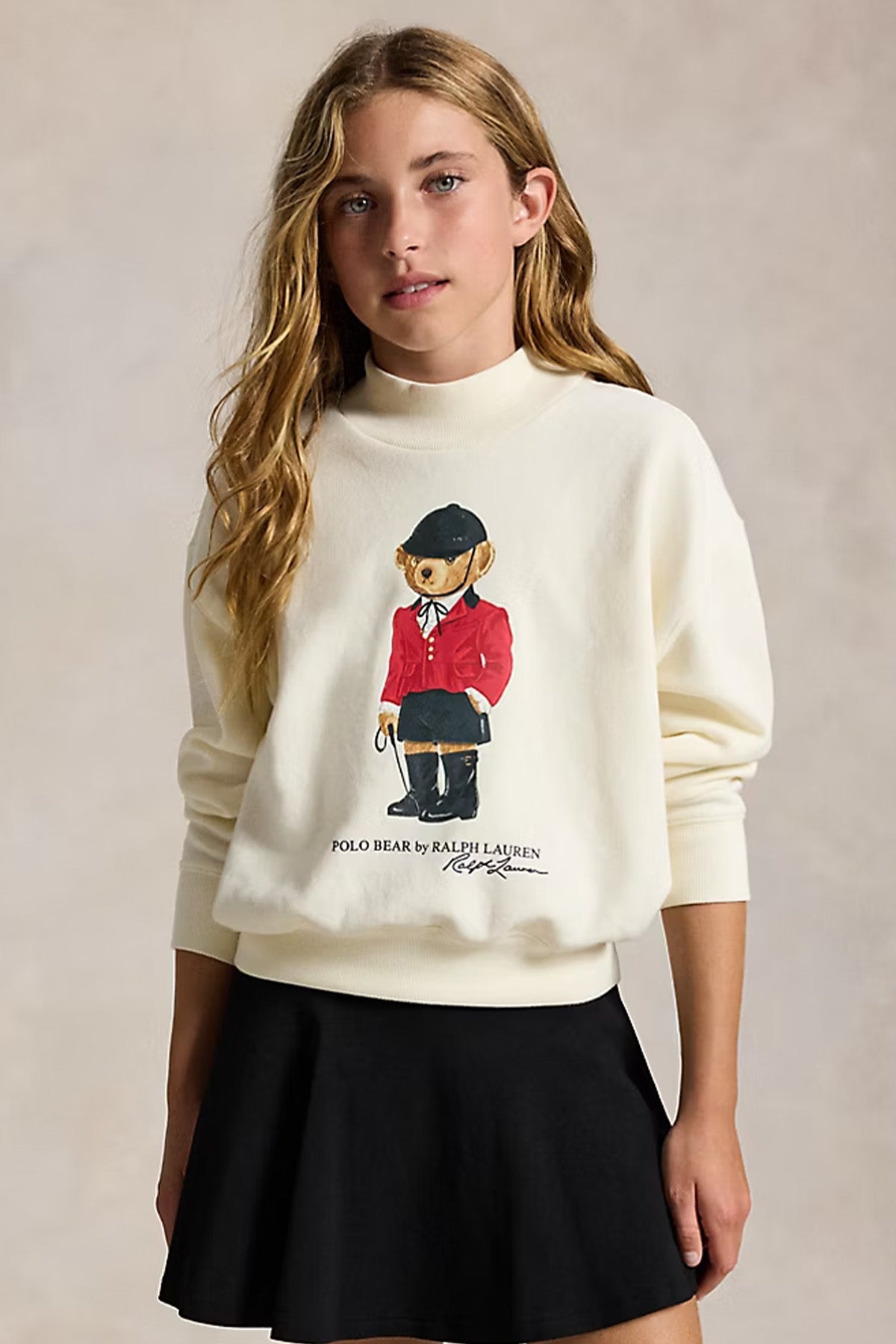 Polo Ralph Lauren Kids S-L Beden Kız Çocuk Polo Bear Şarodnlu Sweatshirt