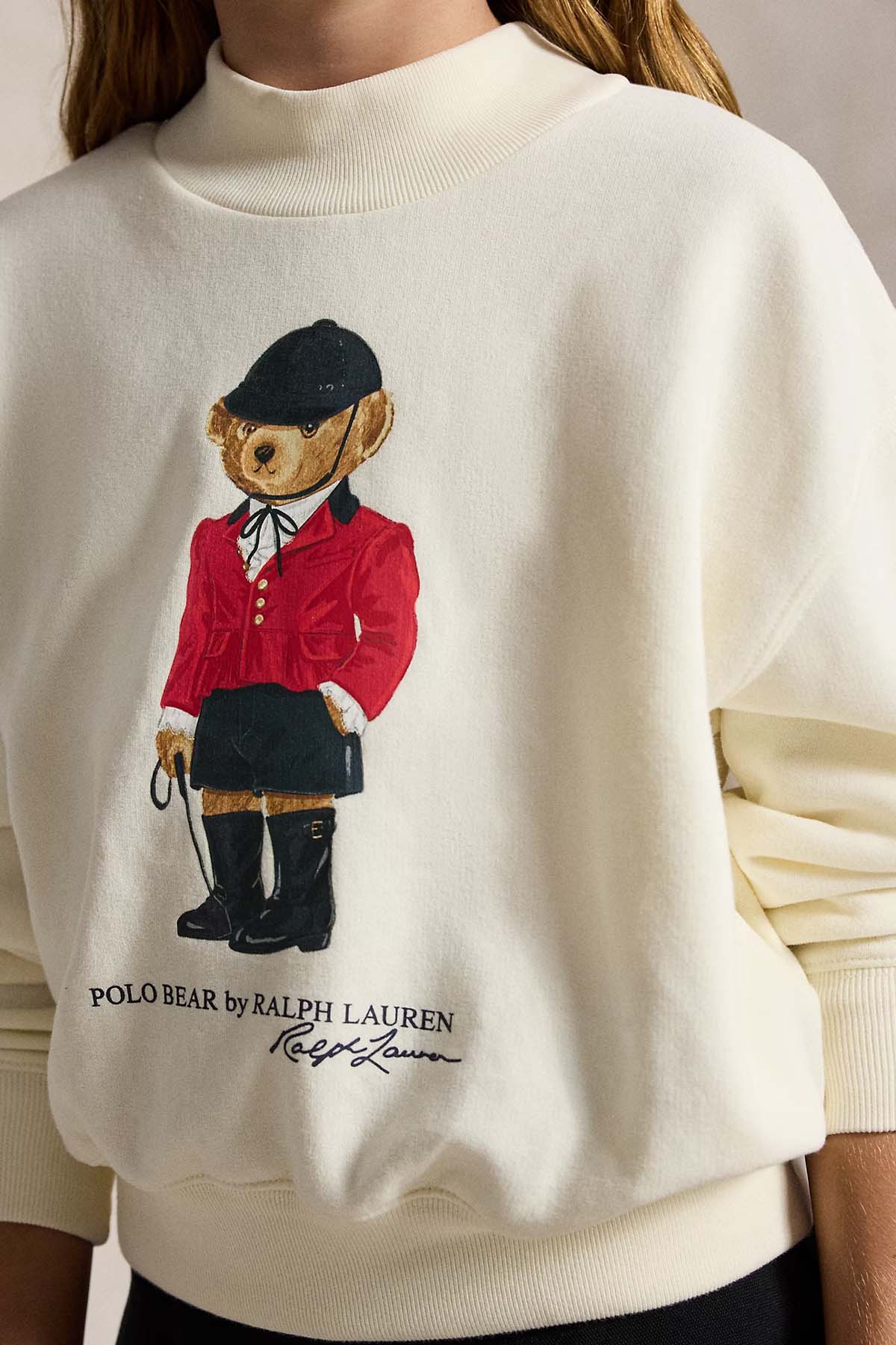 Polo Ralph Lauren Kids S-L Beden Kız Çocuk Polo Bear Şarodnlu Sweatshirt