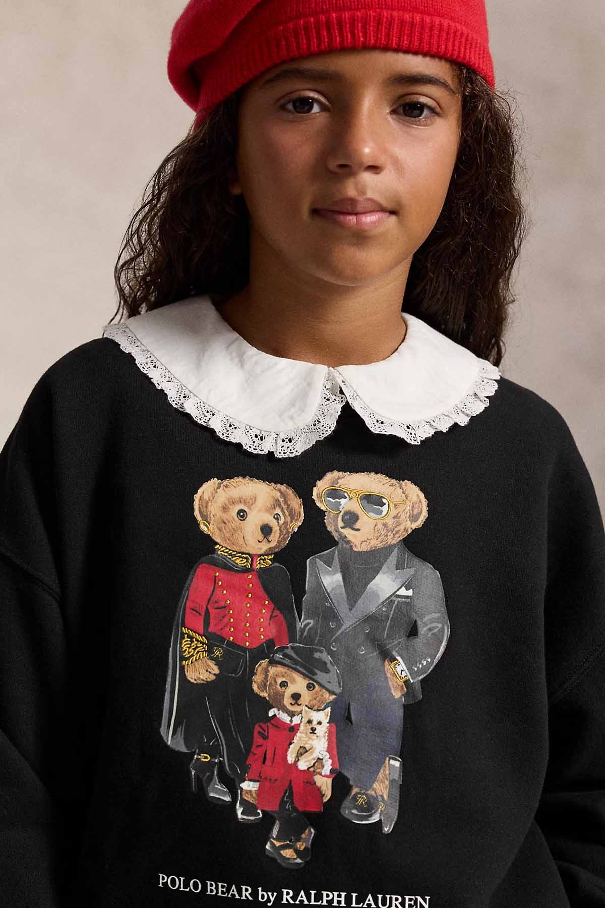 Polo Ralph Lauren Kids S-L Beden Unisex Çocuk Polo Bear Şardonlu Sweatshirt