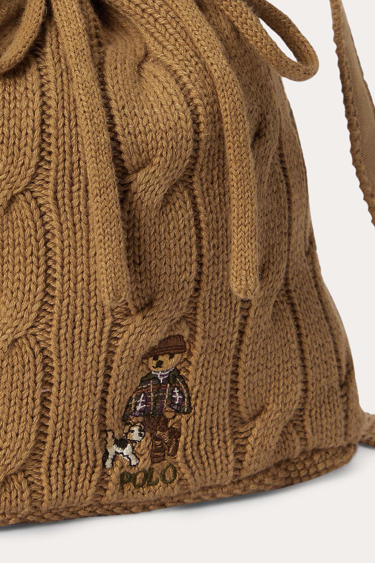 Polo Ralph Lauren Kids Kız Çocuk Polo Bear Saç Örgü Triko Kese Çanta