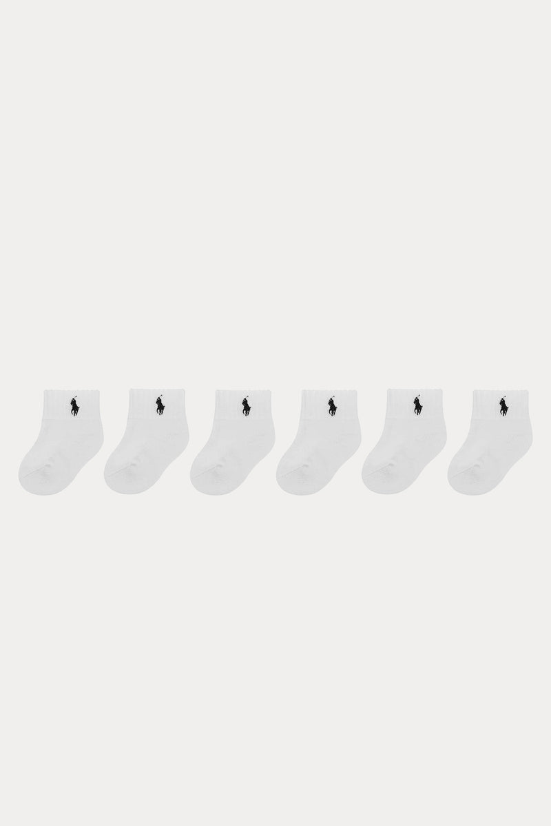 Polo Ralph Lauren Kids 18-24 Aylık Unisex Bebek 6'lı Paket Pony Logolu Çorap